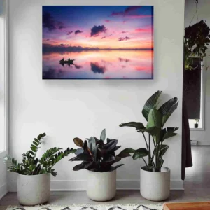 Atardecer colores playa