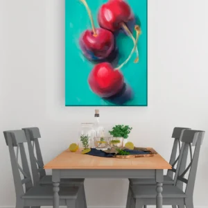 Cerezas pintura
