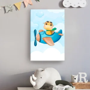 Dino amarillo avión