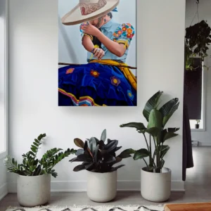 Escaramuza vestido flores