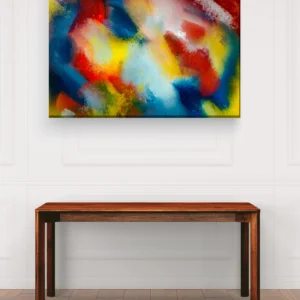 Abstracto azul amarillo rojo desenfoque