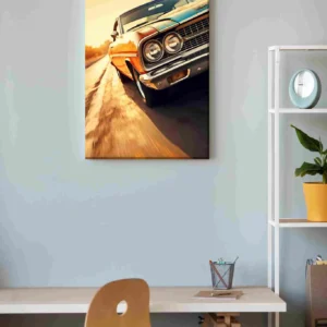 Auto clásico desierto