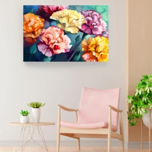 Claveles muchos colores