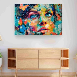 Mujer colores collage