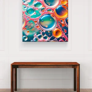 Pintura abstracta burbujas