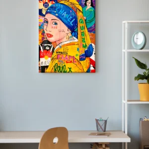 La joven de la perla grafiti